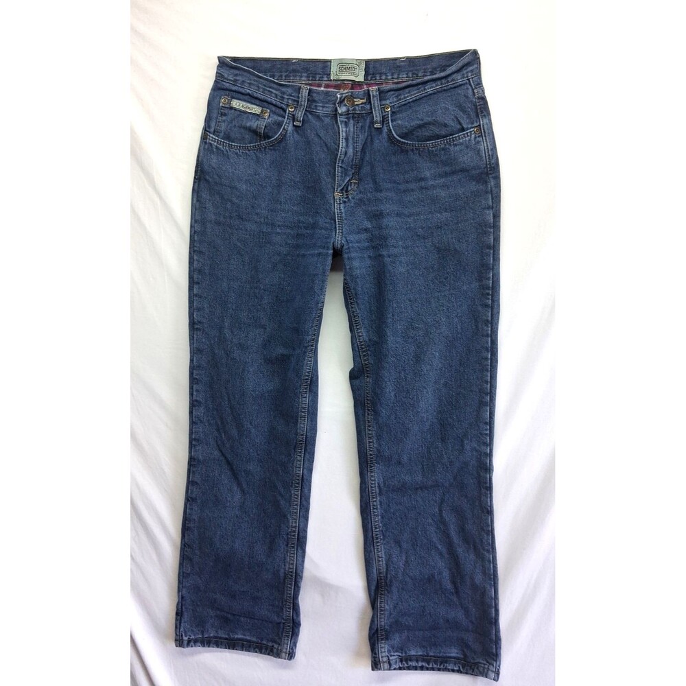 C.E. Schmidt Workwear Womens 8x30 Straight Leg Jeans Flannel Lined Winter Chore